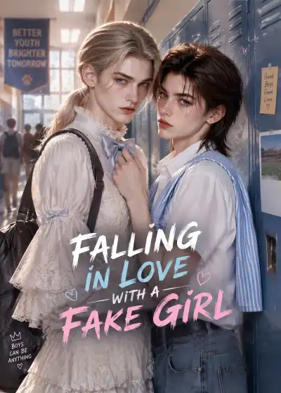 Falling in love with a fake girl poster