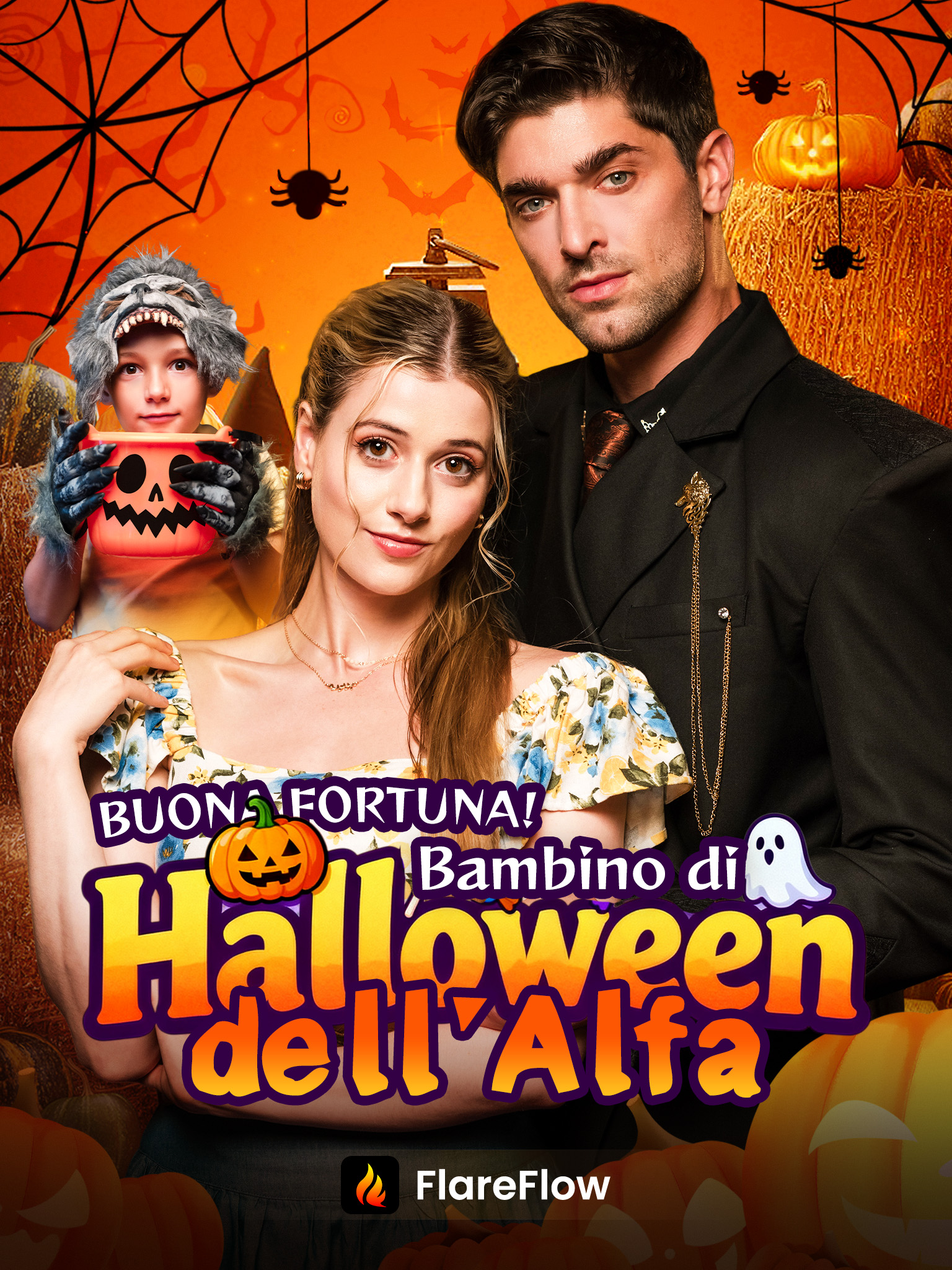 Buona Fortuna! Bambino di Halloween dell’Alfa