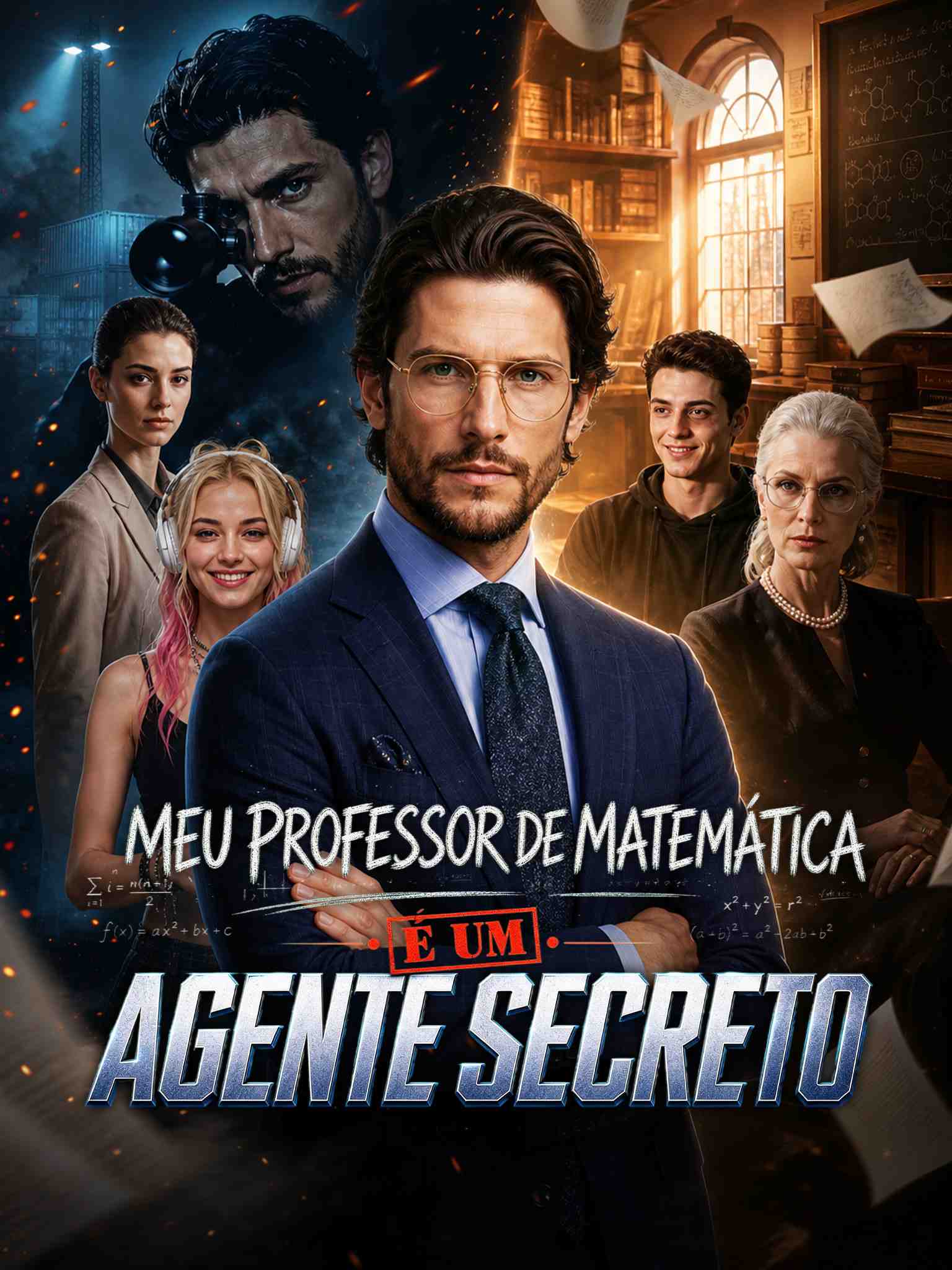 AI真人剧 My Math Teacher Is a Secret Agent（外部自制）AI葡配