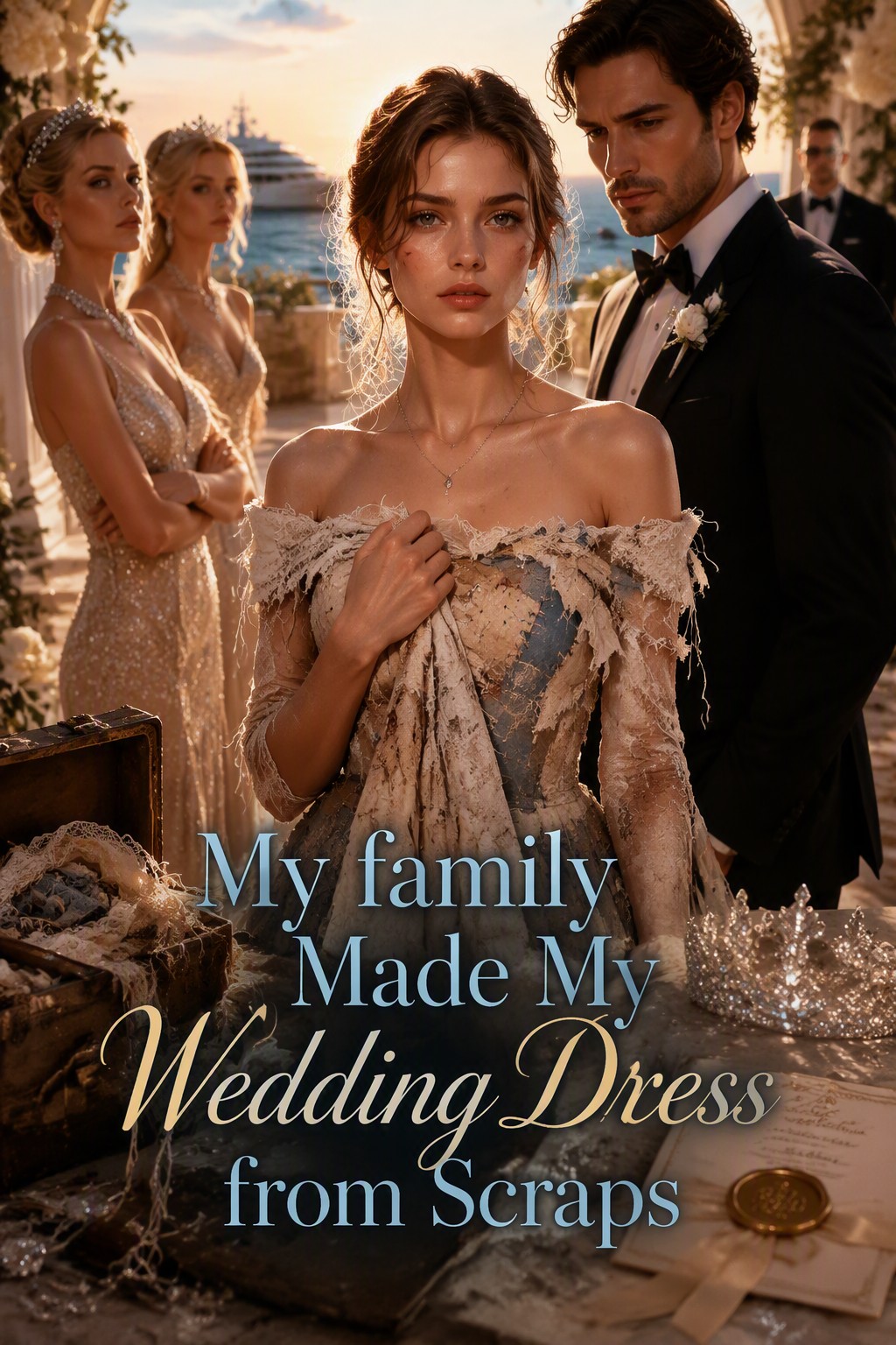 My family Made My Wedding Dress from Scraps