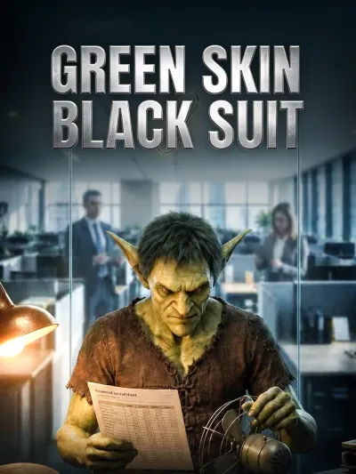 GREEN SKIN, BLACK SUIT poster