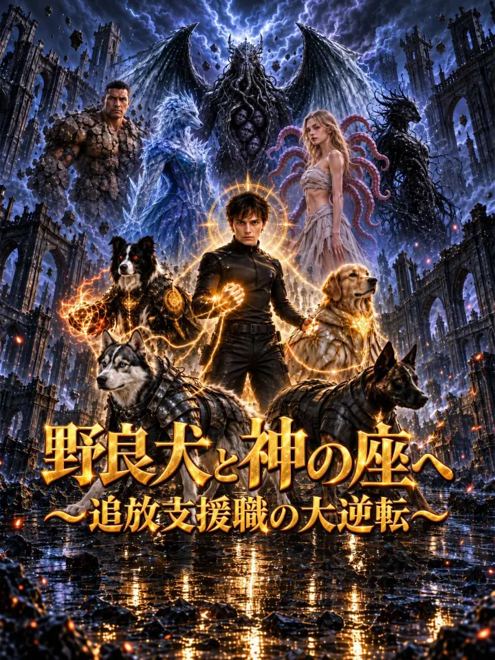 野良犬と神の座へ~追放支援職の大逆転~ poster