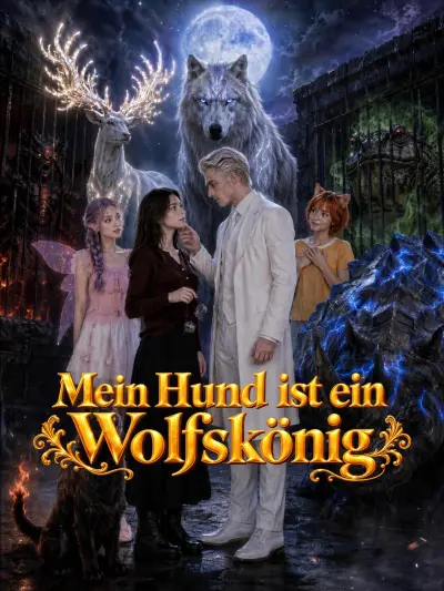 Mein Hund ist ein Wolfskönig poster