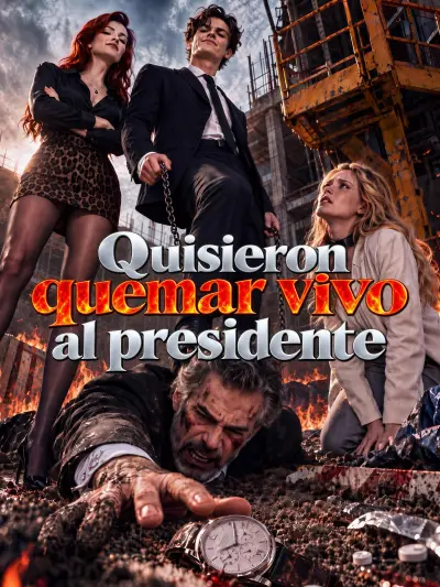 Quisieron quemar vivo al presidente poster