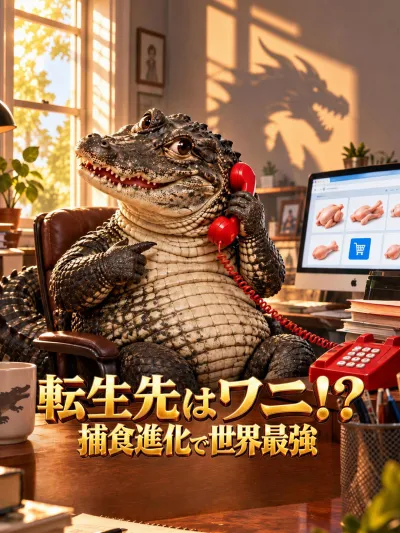 転生先はワニ!?捕食進化で世界最強 poster
