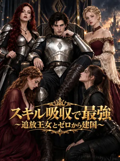 スキル吸収で最強~追放王女とゼロから建国~ poster