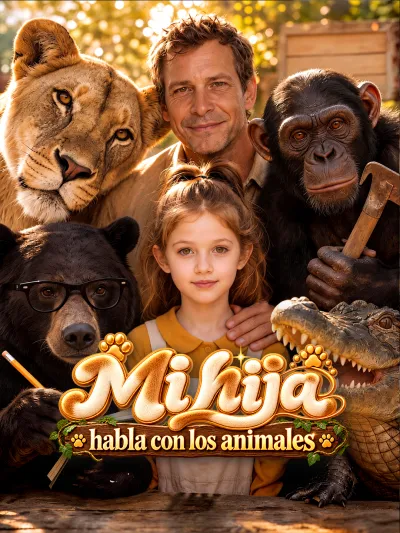 Mi hija habla con los animales poster