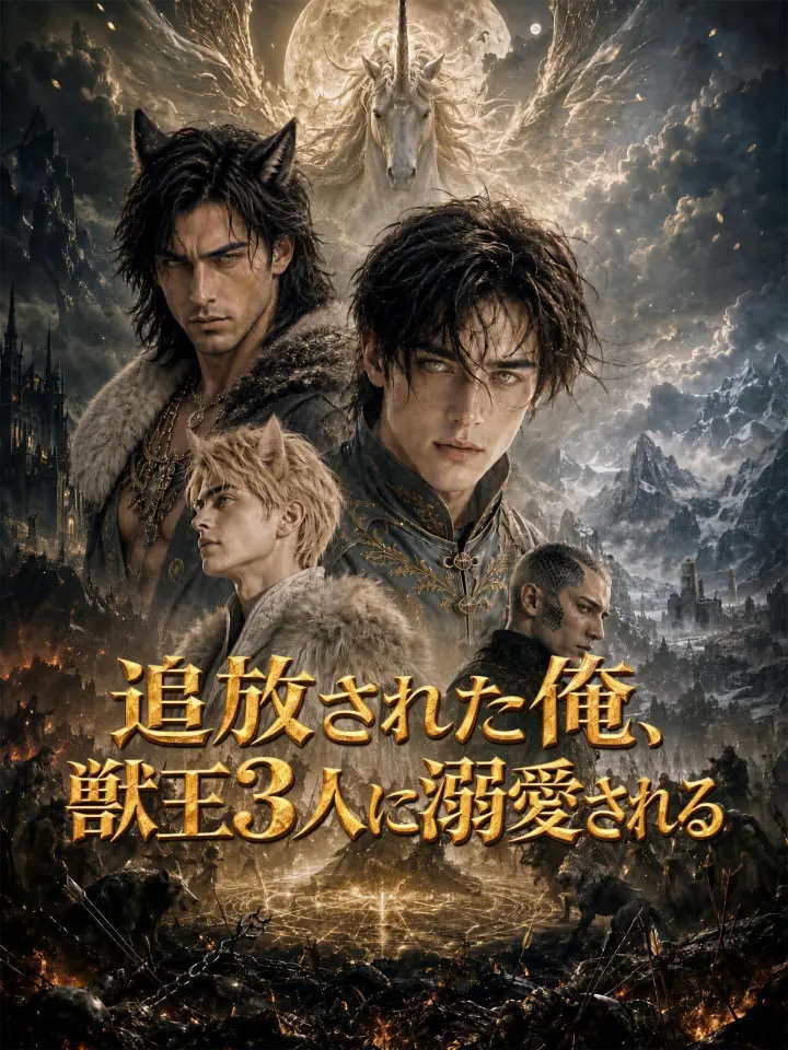 追放された俺、獣王3人に溺愛される poster