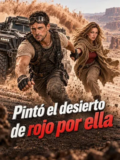 Pintó el desierto de rojo por ella poster