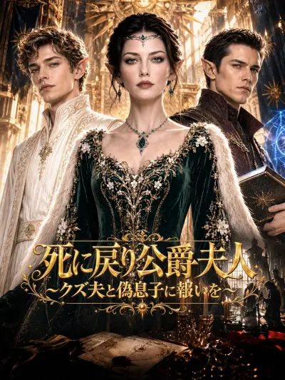 死に戻り公爵夫人~クズ夫と偽息子に報いを~ poster
