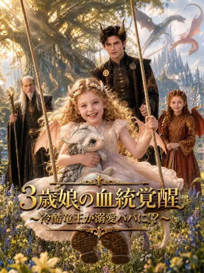 3歳娘の血統覚醒~冷酷竜王が溺愛パパに!?~ poster