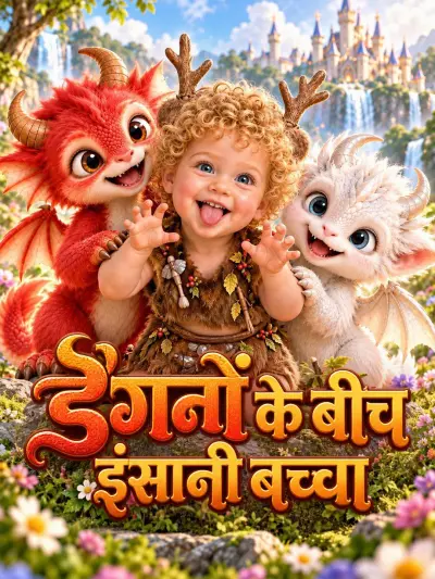 ड्रैगनों के बीच इंसानी बच्चा poster
