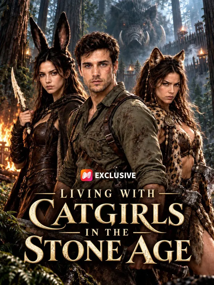 Living with Catgirls in the Stone Age poster