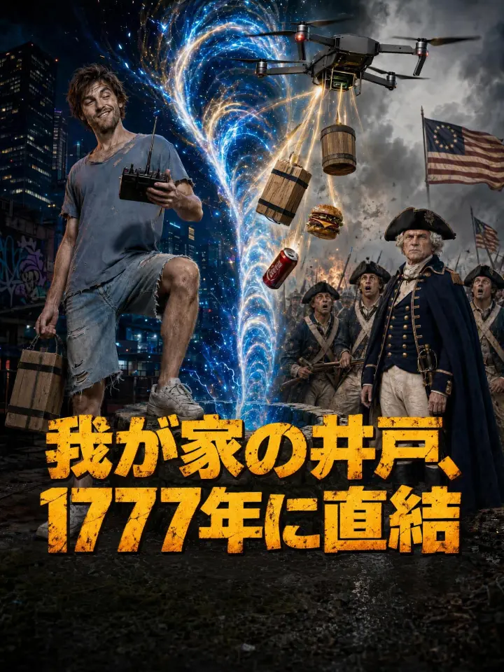 我が家の井戸、1777年に直結 poster