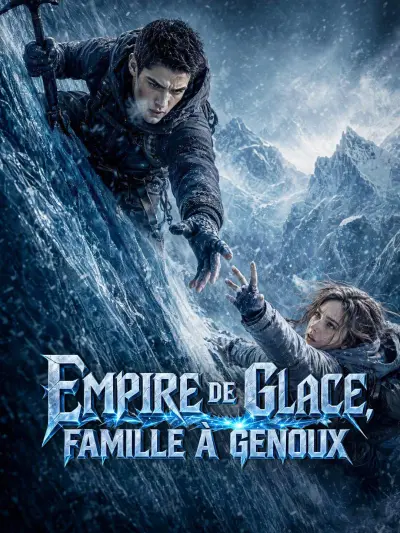 EMPIRE DE GLACE, FAMILLE À GENOUX poster