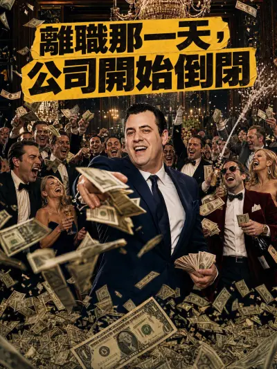 離職那一天,公司開始倒閉 poster