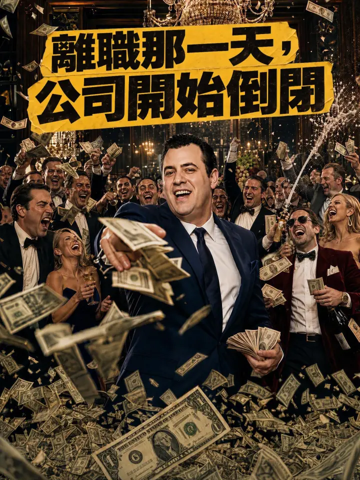 離職那一天,公司開始倒閉 poster