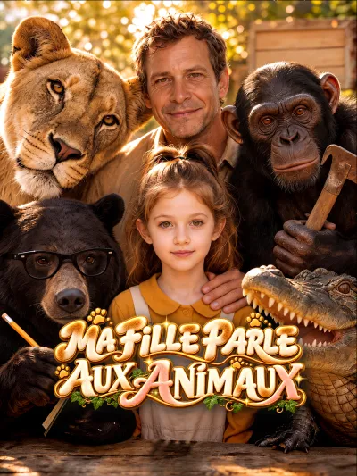 MA FILLE PARLE AUX ANIMAUX poster