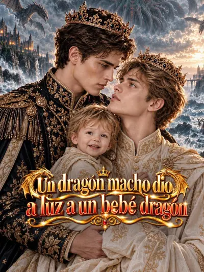 Un dragón macho dio a luz a un bebé dragón poster