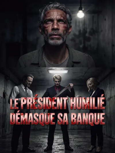 LE PRÉSIDENT HUMILIÉ DÉMASQUE SA BANQUE poster