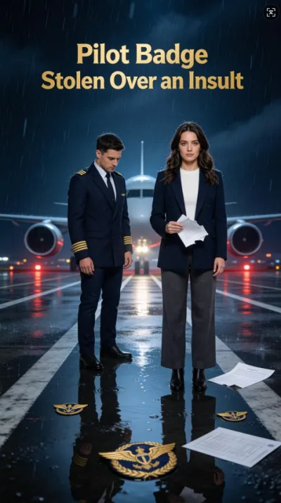 Pilot Badge Stolen Over an Insult poster