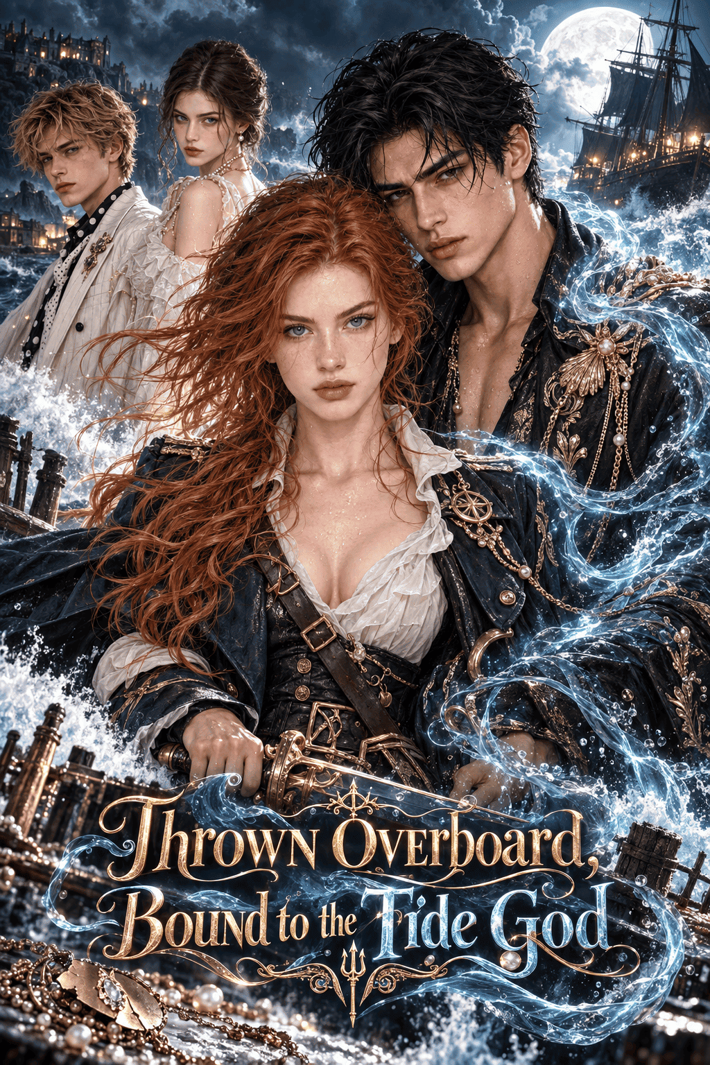 Thrown Overboard， Bound to the Tide God short drama poster