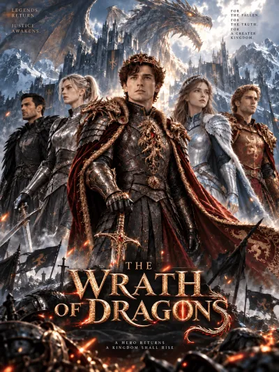 THE WRATH OF DRAGONS A HERO RETURNS poster