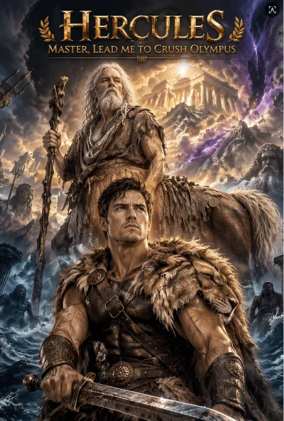 Hercules, Master, lead me to crush Olympus! poster