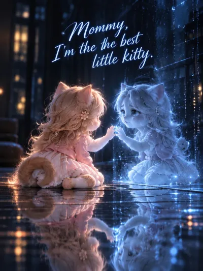 Mommy, I'm the best little kitty poster