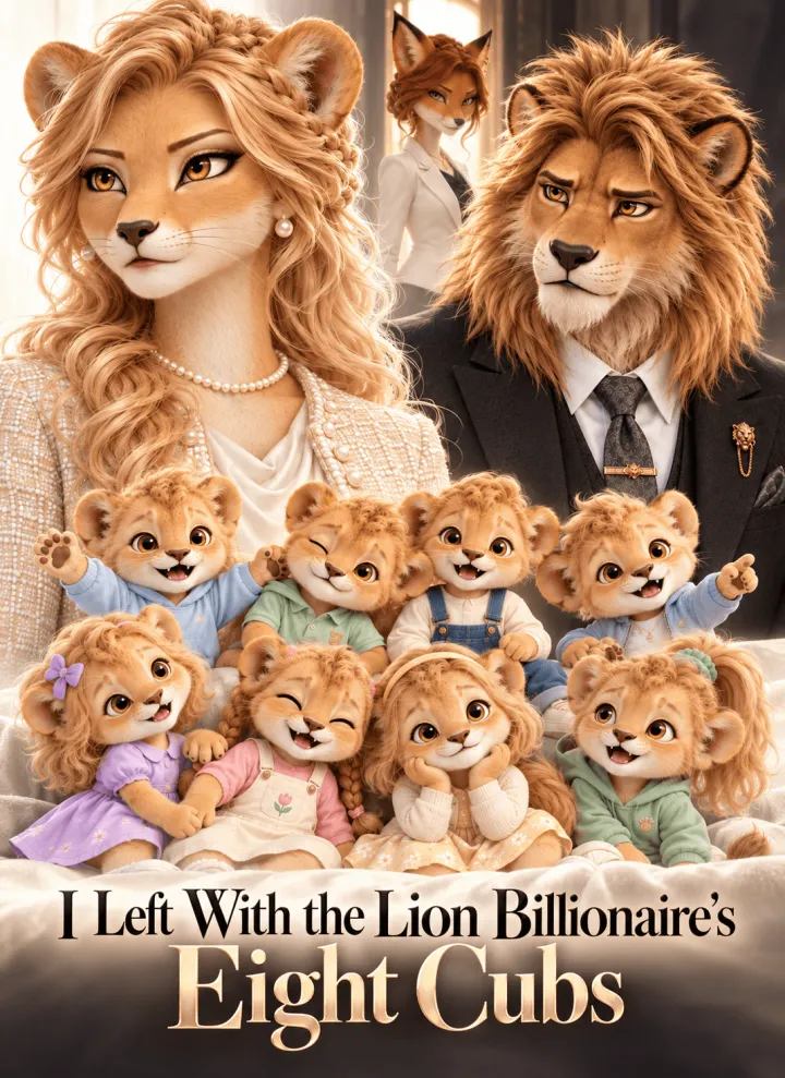 I Left With the Lion Billionaire’s Eight Cubs poster