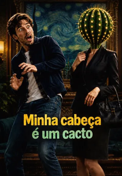 Minha cabeça é um cacto poster