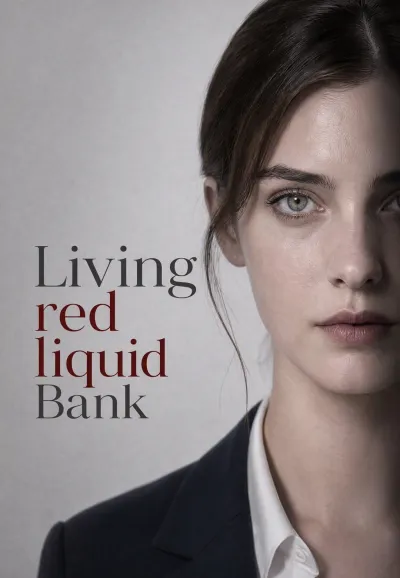 Living red liquid Bank poster