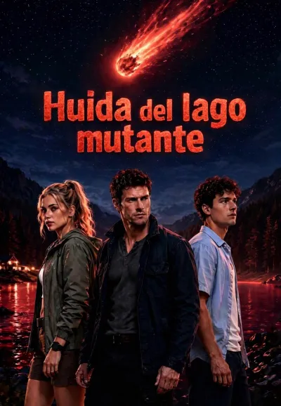 Huida del lago mutante poster