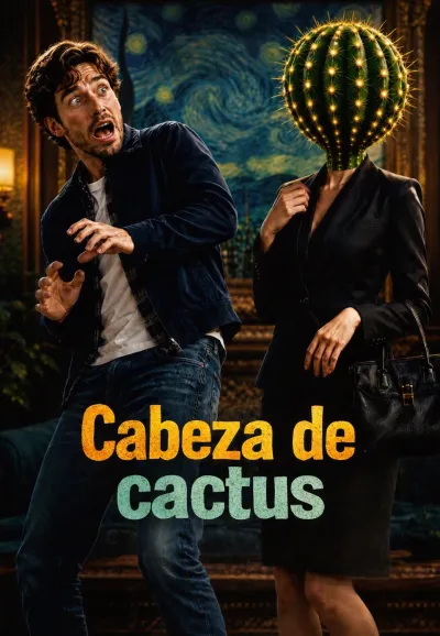 Cabeza de cactus poster
