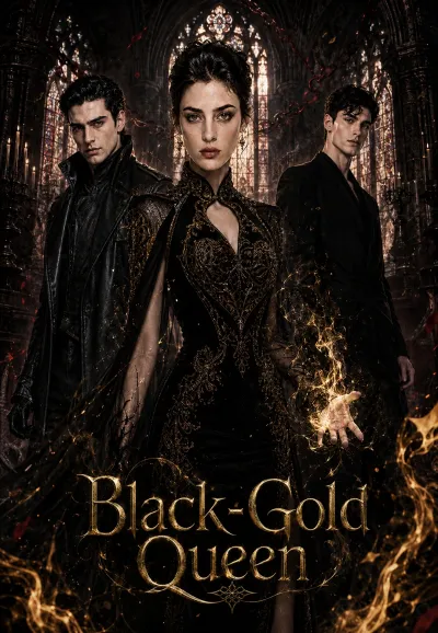 Black-Gold Queen poster