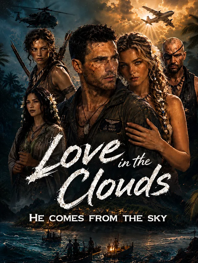 Love in the clouds: He comes from the sky poster