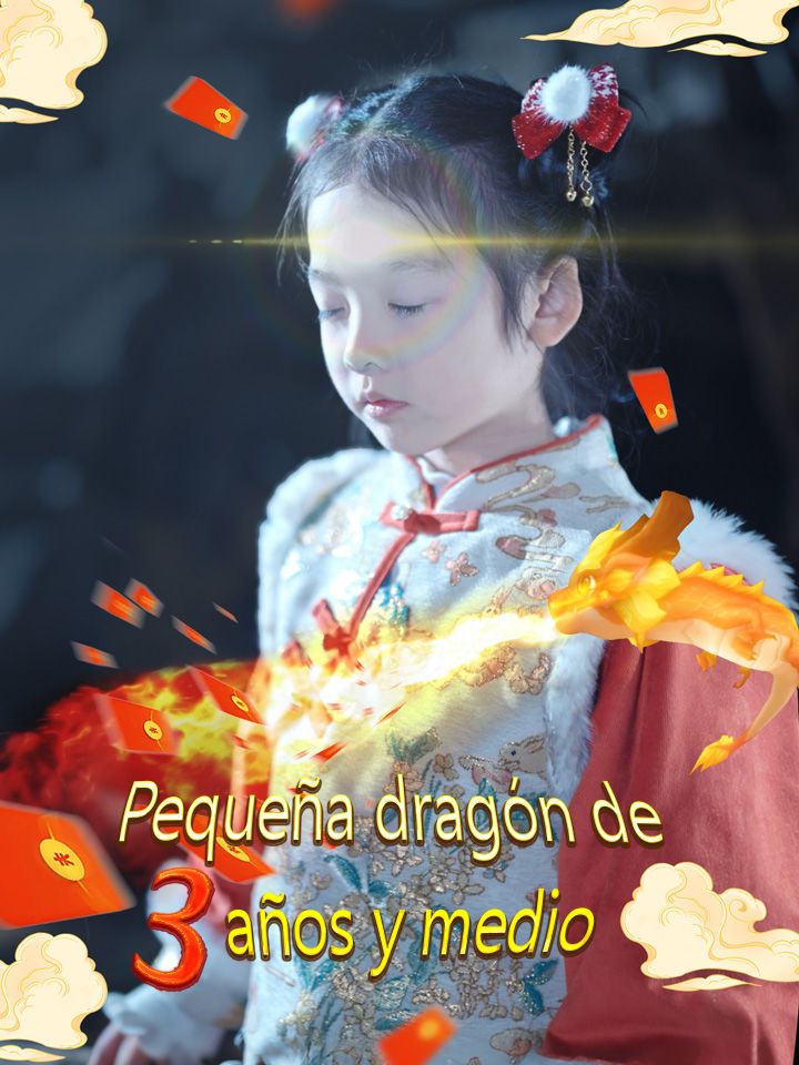 Pequeña dragón de 3 años y medio