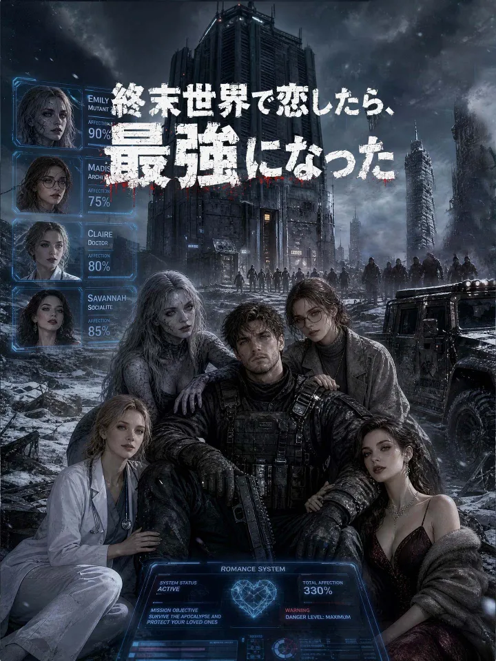 終末世界で恋したら、最強になった poster