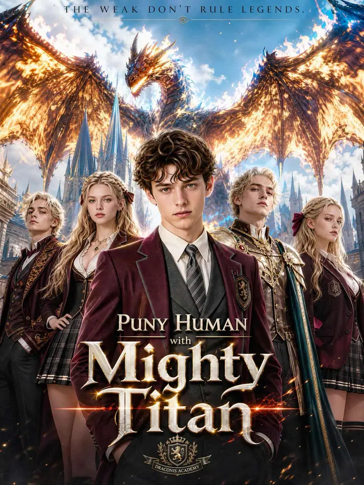 Puny Human with Mighty Titan poster