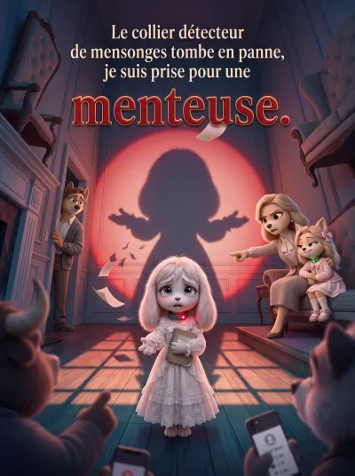 Le collier détecteur de mensonges tombe en panne, je suis prise pour une menteuse. poster