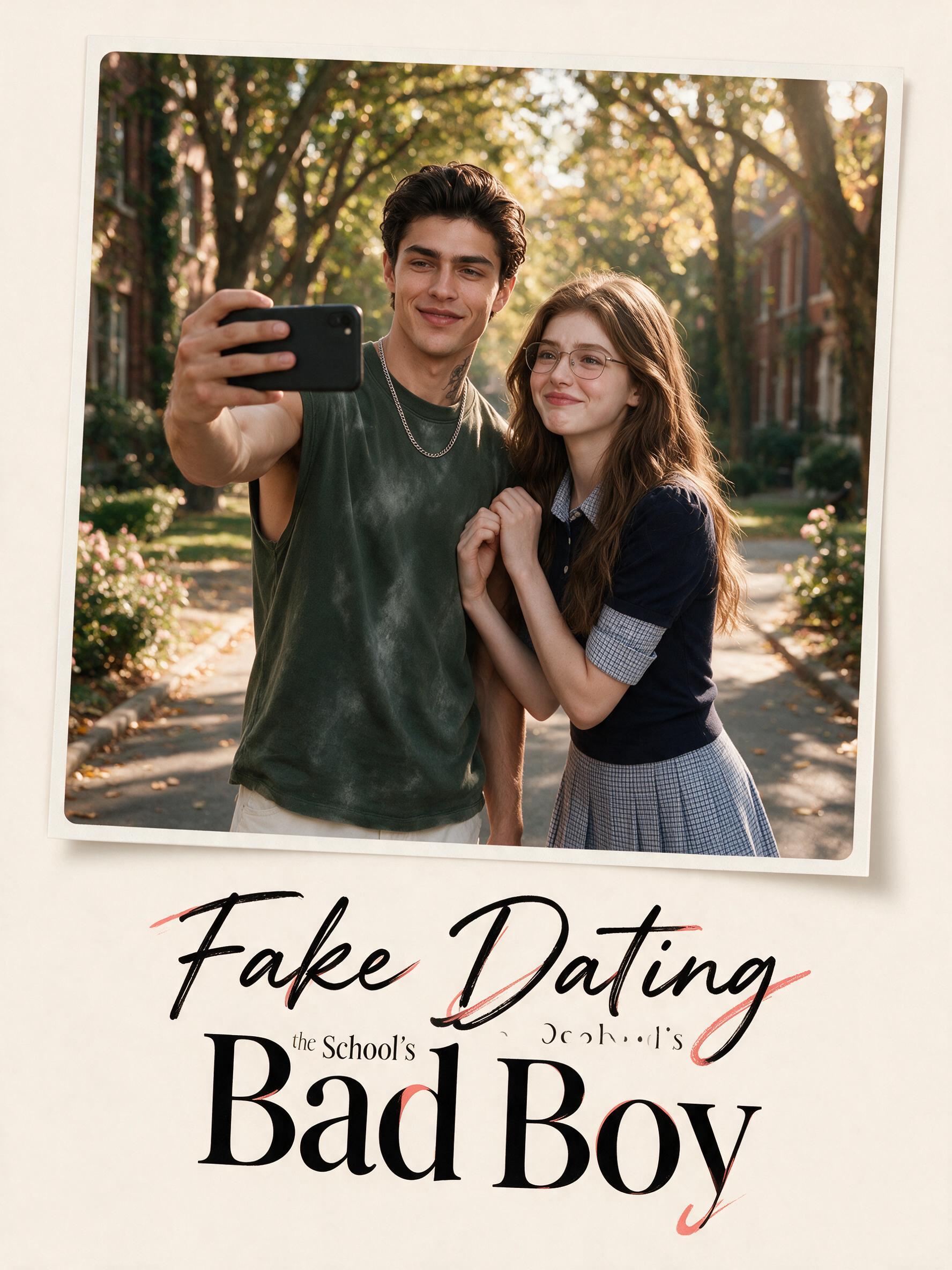 Fake Dating the School's Bad Boy short drama poster