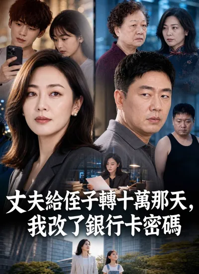 丈夫給侄子轉十萬那天,我改了銀行卡密碼 poster