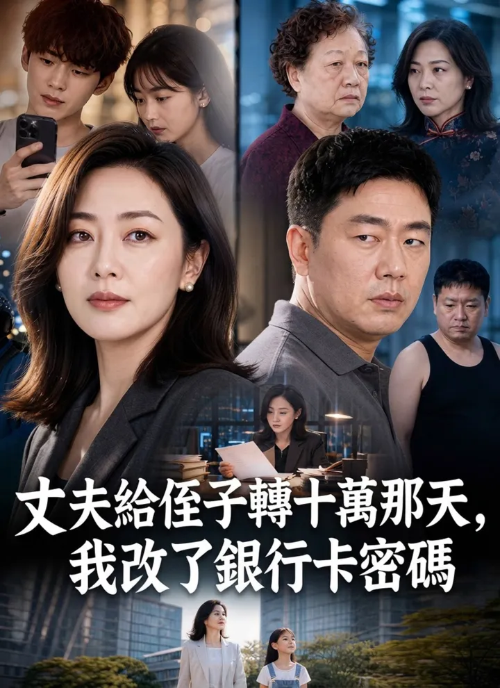 丈夫給侄子轉十萬那天,我改了銀行卡密碼 poster
