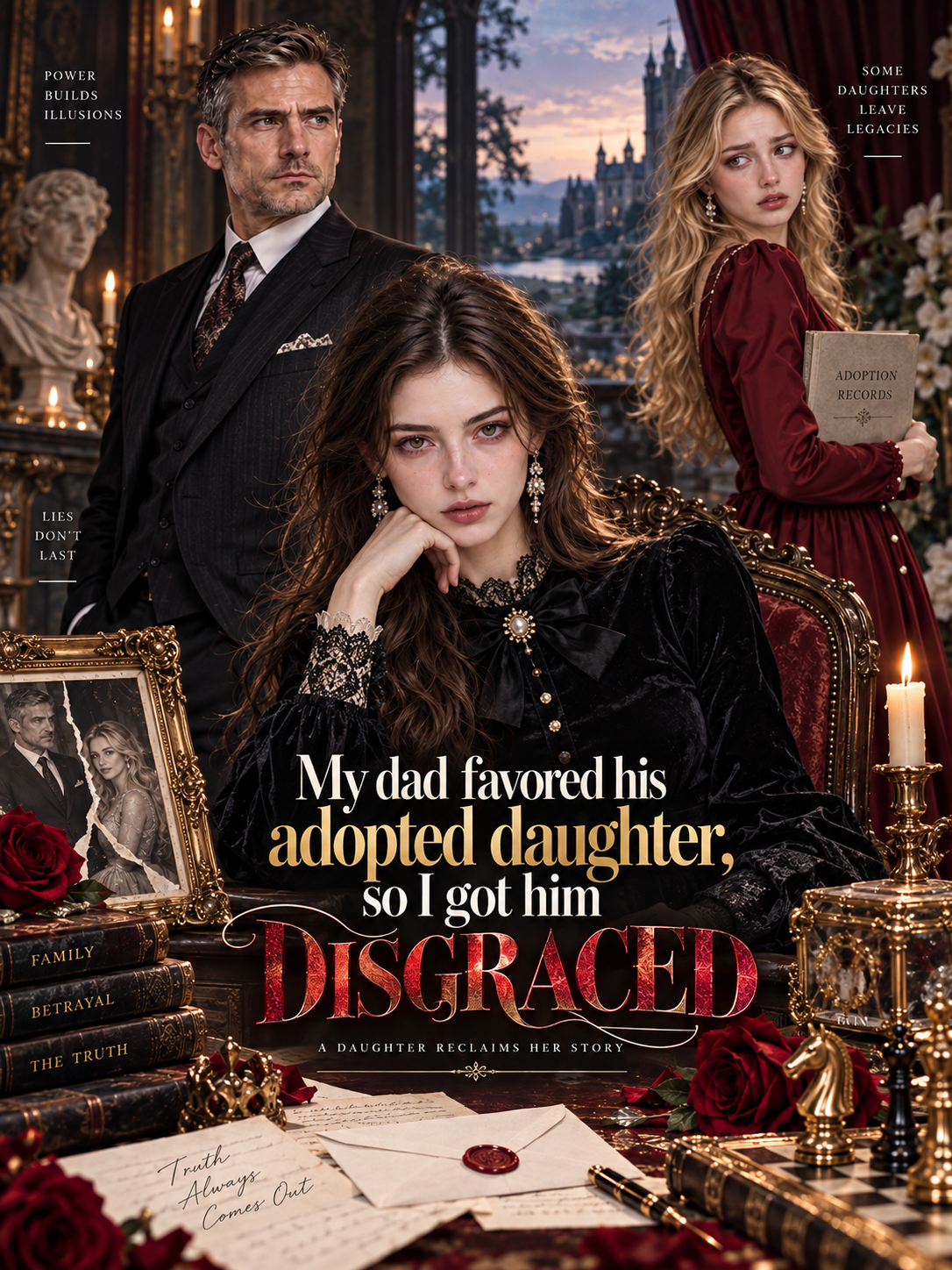 Mydad favored his adopted daugghter, so I got him disgraced