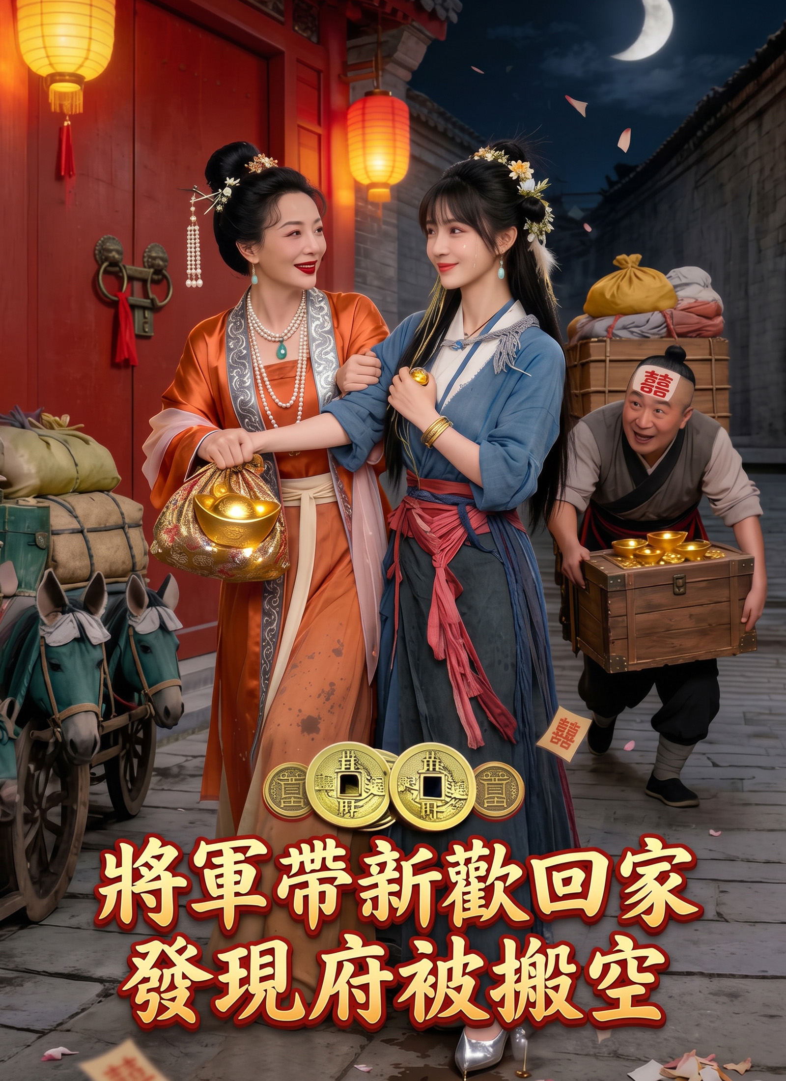 將軍帶新歡回家發現府被搬空