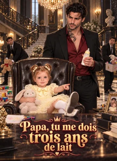 Papa, tu me dois trois ans de lait poster