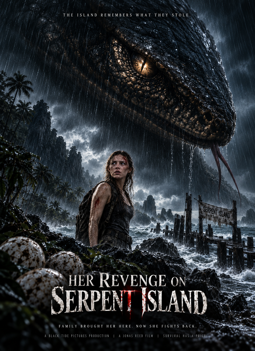 Her Revenge on Serpent Island short drama poster