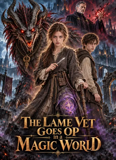 The Lame Vet Goes OP in a Magic World poster