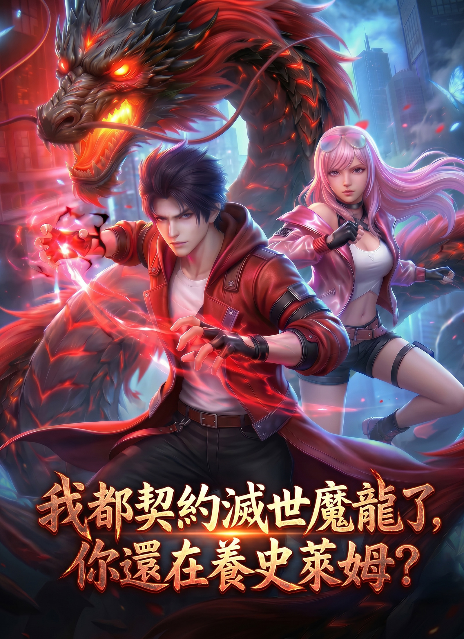 我都契約滅世魔龍了，你還在養史萊姆？