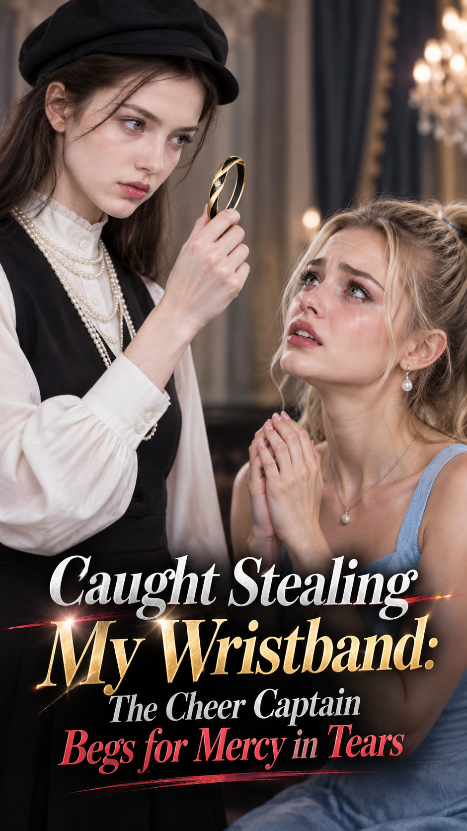Caught Stealing My Wristband: The Cheer Captain Begs for Mercy in Tears